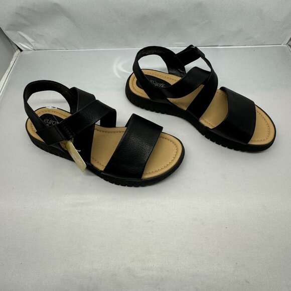 Euro Soft by Sofft Sandals Women's 9.5 W Black sandals adjustable straps NWT - Picture 9 of 16